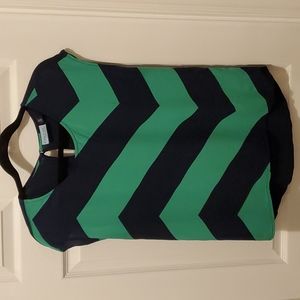 Cynthia Rowley Cap Sleeve Chevron